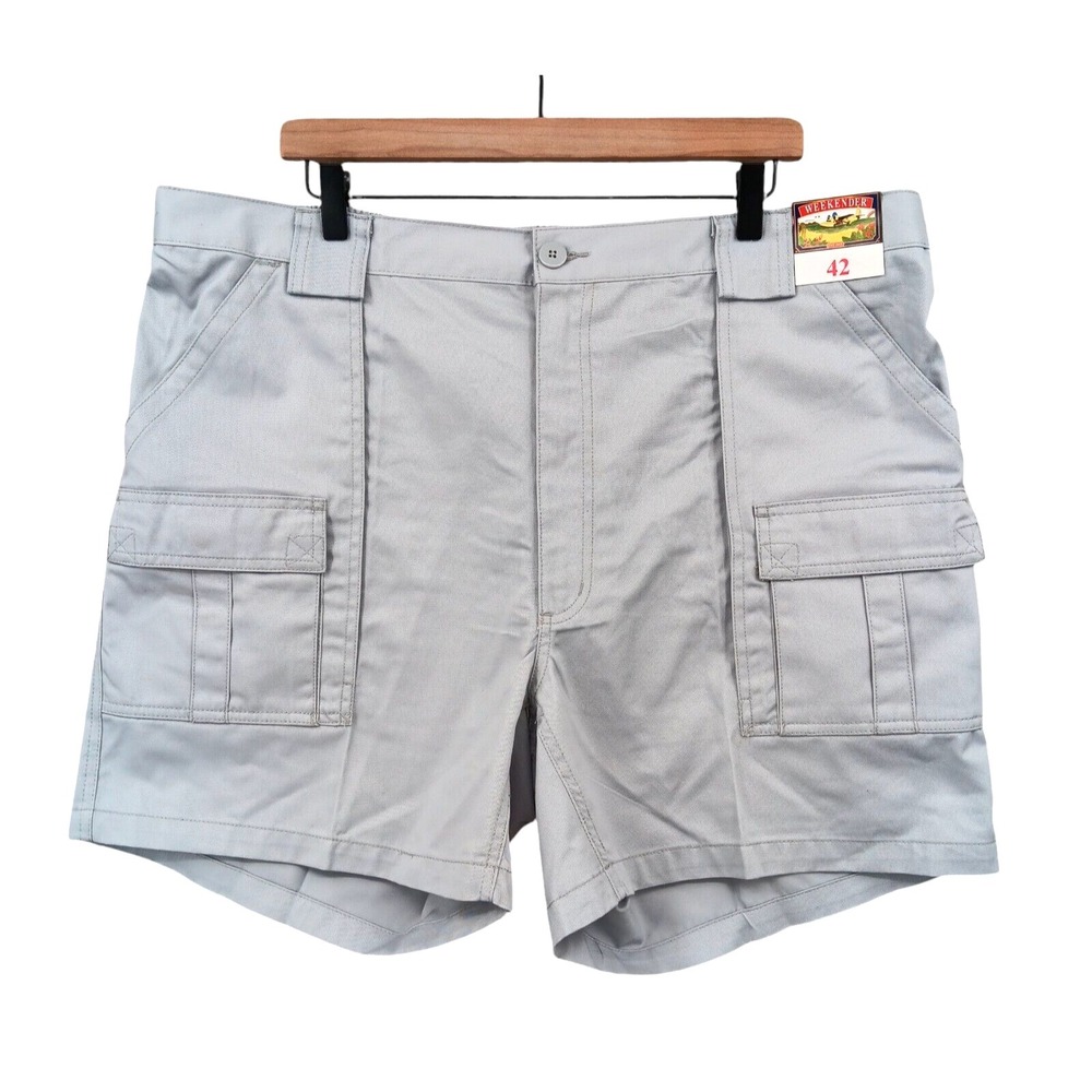 Weekender Shorts Mens 40 (Tag 42) x 6 Grey Cargo Utility Outdoor 6 Pocket NEW